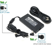 Load image into Gallery viewer, 19.5V 9.23A AC Adapter Charger Power Supply for Acer Predator Helios 300 G3-571-77QK, G3-571 G3-572 PH317-51, Acer Aspire V17 Nitro VN7-793G, V15 Nitro VN7-593G Compatible Acer ADP-180MB K
